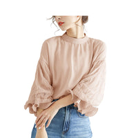 Load image into Gallery viewer, Women Solid Color Lace Tops Wholesale 2112222039
