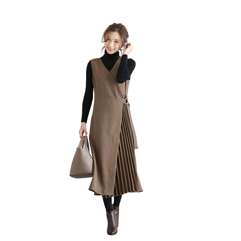 Women Solid Color Dresses Wholesale 2112222073