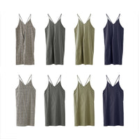 Load image into Gallery viewer, Women Solid Color Checked Dresses Wholesale 2112222104
