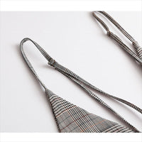 Load image into Gallery viewer, Women Solid Color Checked Dresses Wholesale 2112222104
