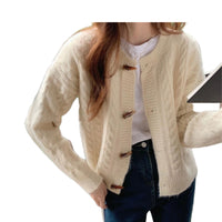 Load image into Gallery viewer, Women Solid Color Crochet Cardigan Wholesale 2112222129
