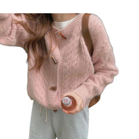 Load image into Gallery viewer, Women Solid Color Crochet Cardigan Wholesale 2112222129
