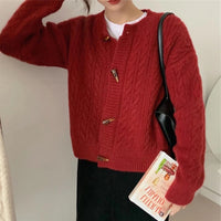 Load image into Gallery viewer, Women Solid Color Crochet Cardigan Wholesale 2112222129
