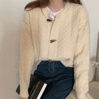 Load image into Gallery viewer, Women Solid Color Crochet Cardigan Wholesale 2112222129
