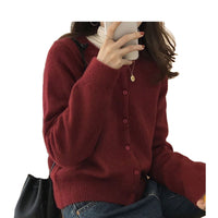 Load image into Gallery viewer, Women Solid Color Cardigan Wholesale 2112222390
