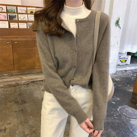 Load image into Gallery viewer, Women Solid Color Cardigan Wholesale 2112222390
