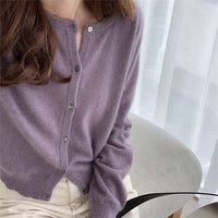 Load image into Gallery viewer, Women Solid Color Cardigan Wholesale 2112222390
