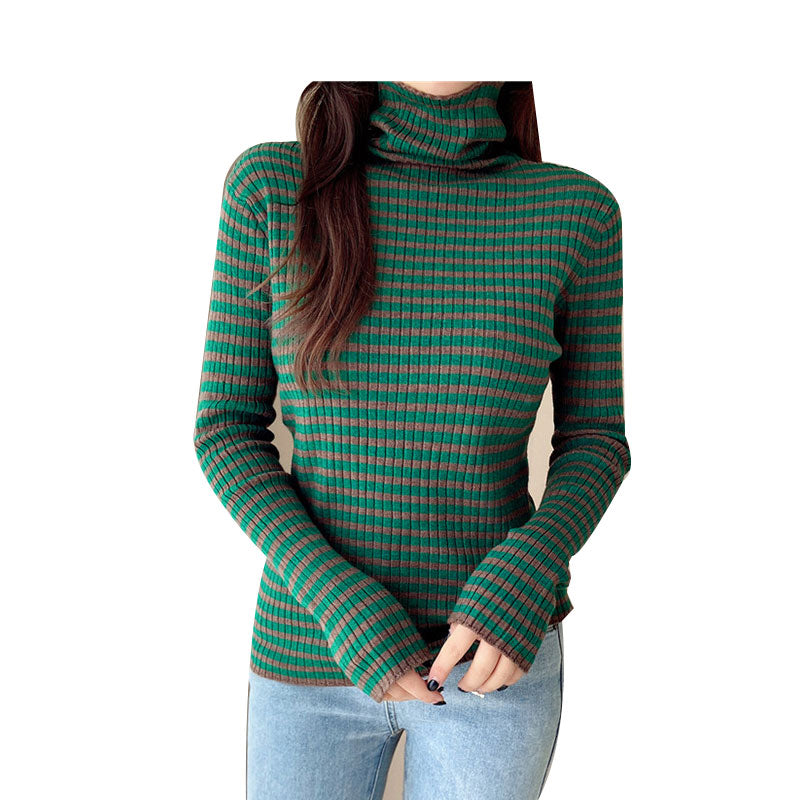 Women Striped Crochet Sweaters Wholesale 211222658