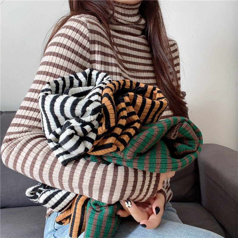 Women Striped Crochet Sweaters Wholesale 211222658