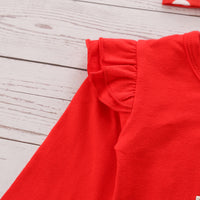 Load image into Gallery viewer, 2 Pieces Set Baby Kid Girls Christmas Animals Cartoon Print Tops And Polka dots Skirts Wholesale 21210002
