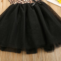Load image into Gallery viewer, Kid Girls Leopard print Bow Dresses Wholesale 21210017
