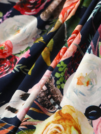 Load image into Gallery viewer, 2 Pieces Set Baby Kid Girls Solid Color Flower Print Dresses Tops And Wholesale 21210049
