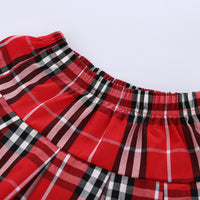 Load image into Gallery viewer, 2 Pieces Set Baby Kid Girls Christmas Tops And Checked Skirts Wholesale 21210058
