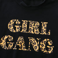 Load image into Gallery viewer, 2 Pieces Set Baby Kid Girls Letters Leopard Solid Color And Muslin&amp;Ribbed Wholesale 21210073
