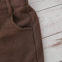 Load image into Gallery viewer, 2 Pieces Set Baby Kid Girls Letters Leopard Solid Color And Muslin&amp;Ribbed Wholesale 21210073
