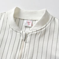 Load image into Gallery viewer, 2 Pieces Set Baby Kid Girls Striped Print Jackets Outwears Dinosaur Pants Wholesale 21429699
