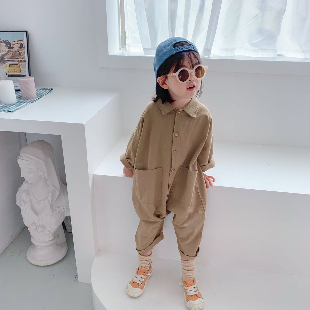 Baby Kid Unisex Solid Color Jumpsuits Wholesale 22011201