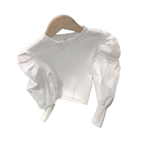 Load image into Gallery viewer, Baby Kid Girls Solid Color Muslin&amp;Ribbed Tops And Jumpsuits Wholesale 22011206
