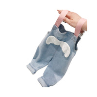 Load image into Gallery viewer, Baby Kid Girls Solid Color Muslin&amp;Ribbed Tops And Jumpsuits Wholesale 22011206
