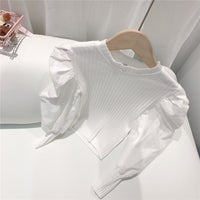 Load image into Gallery viewer, Baby Kid Girls Solid Color Muslin&amp;Ribbed Tops And Jumpsuits Wholesale 22011206
