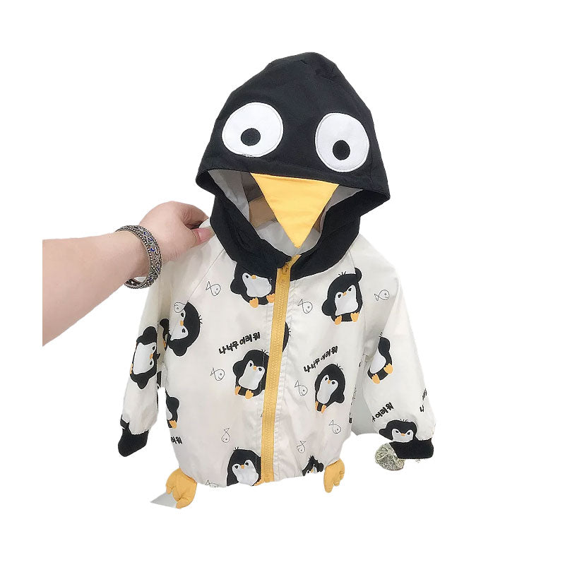 Baby Kid Girls Boys Letters Color-blocking Animals Cartoon Print Jackets Outwears Wholesale 220112171