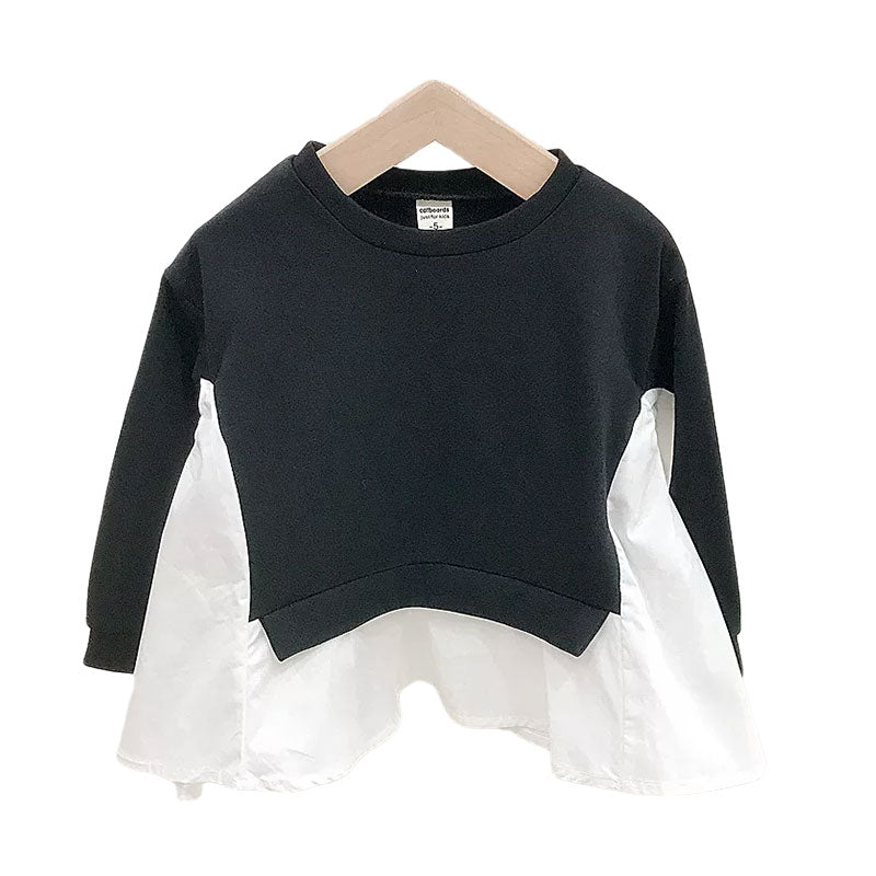 Baby Kid Girls Color-blocking Tops Wholesale 220112187