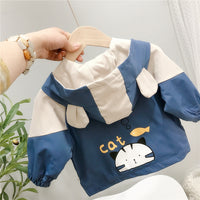 Load image into Gallery viewer, Baby Kid Boys Letters Color-blocking Print Jackets Outwears Wholesale 22011227
