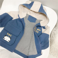 Load image into Gallery viewer, Baby Kid Boys Letters Color-blocking Print Jackets Outwears Wholesale 22011227

