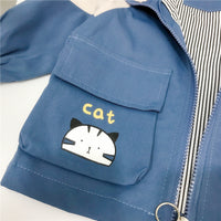 Load image into Gallery viewer, Baby Kid Boys Letters Color-blocking Print Jackets Outwears Wholesale 22011227
