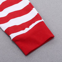 Load image into Gallery viewer, 2 Pieces Set Baby Girls Christmas Letters Cartoon Print Rompers And Striped Pants Wholesale 220114107
