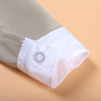 Load image into Gallery viewer, 2 Pieces Set Baby Kid Boys Cartoon Bow Embroidered Tops And Solid Color Jeans Wholesale 22011412
