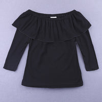 Load image into Gallery viewer, 2 Pieces Set Baby Kid Girls Solid Color Tops And Color-blocking Jeans Wholesale 220114134
