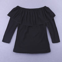 Load image into Gallery viewer, 2 Pieces Set Baby Kid Girls Solid Color Tops And Color-blocking Jeans Wholesale 220114134
