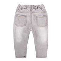 Load image into Gallery viewer, 3 Pieces Set Baby Kid Boys Checked Shirts Solid Color Blazers And Jeans Wholesale 22011414
