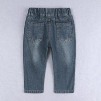 Load image into Gallery viewer, 2 Pieces Set Baby Kid Boys Color-blocking Shirts And Ripped Jeans Wholesale 220114143
