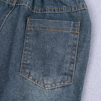 Load image into Gallery viewer, 2 Pieces Set Baby Kid Boys Color-blocking Shirts And Ripped Jeans Wholesale 220114143
