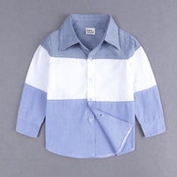 Load image into Gallery viewer, 2 Pieces Set Baby Kid Boys Color-blocking Shirts And Ripped Jeans Wholesale 220114143
