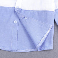 Load image into Gallery viewer, 2 Pieces Set Baby Kid Boys Color-blocking Shirts And Ripped Jeans Wholesale 220114144

