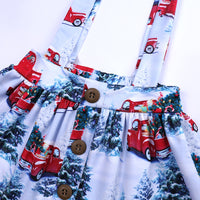 Load image into Gallery viewer, 2 Pieces Set Baby Kid Girls Car Plant Print Skirts And Solid Color Tops Wholesale 220114172
