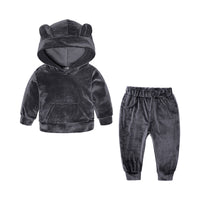 Load image into Gallery viewer, 2 Pieces Set Baby Kid Unisex Color-blocking Hoodies Swearshirts And Ribbon Pants Wholesale 220114201
