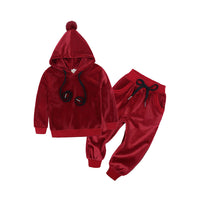 Load image into Gallery viewer, 2 Pieces Set Baby Kid Unisex Color-blocking Hoodies Swearshirts And Ribbon Pants Wholesale 220114201
