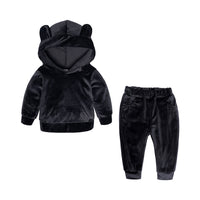 Load image into Gallery viewer, 2 Pieces Set Baby Kid Unisex Color-blocking Hoodies Swearshirts And Ribbon Pants Wholesale 220114201
