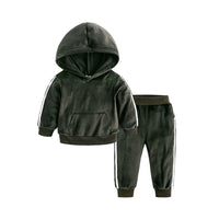 Load image into Gallery viewer, 2 Pieces Set Baby Kid Unisex Letters Wings Print Hoodies Swearshirts And Color-blocking Pants Wholesale 263011881
