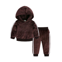 Load image into Gallery viewer, 2 Pieces Set Baby Kid Unisex Letters Wings Print Hoodies Swearshirts And Color-blocking Pants Wholesale 263011881

