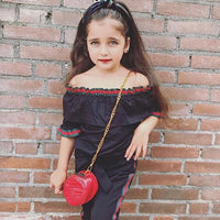 Load image into Gallery viewer, 2 Pieces Set Baby Kid Girls Solid Color Tops And Pants Wholesale 220114202
