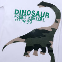 Load image into Gallery viewer, Baby Kid Boys Letters Color-blocking Dinosaur Cartoon Print Tops Wholesale 220114206
