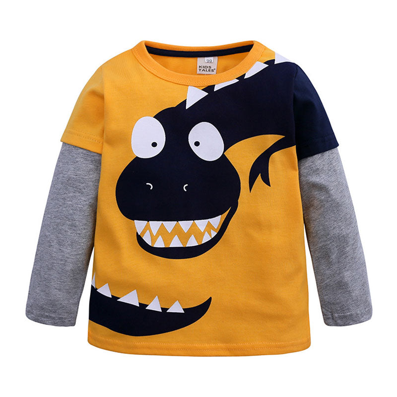 Baby Kid Boys Dinosaur Cartoon Tops Wholesale 220114212