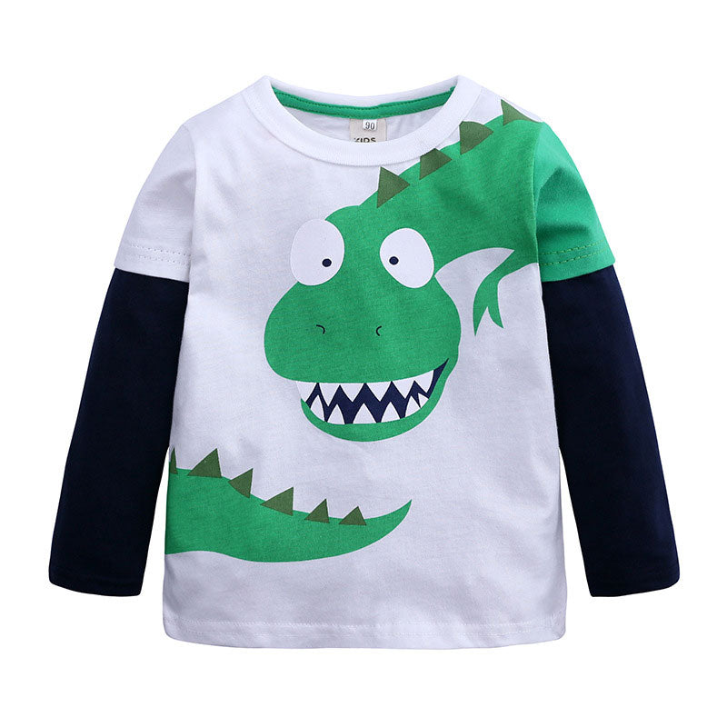 Baby Kid Boys Dinosaur Cartoon Tops Wholesale 220114212