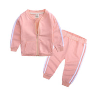 Load image into Gallery viewer, 2 Pieces Set Baby Unisex Striped Jackets Outwears And Pants Wholesale 220114219
