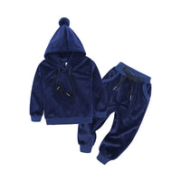 Load image into Gallery viewer, 2 Pieces Set Baby Kid Boys Solid Color Tops And Pants Wholesale 220114221
